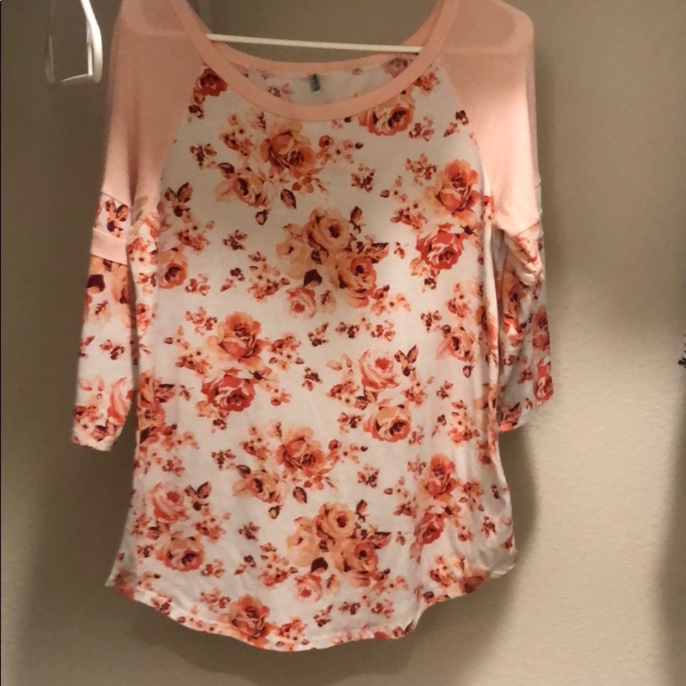 Auditions Pink floral top